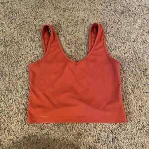 Red SHEIN cropped tank